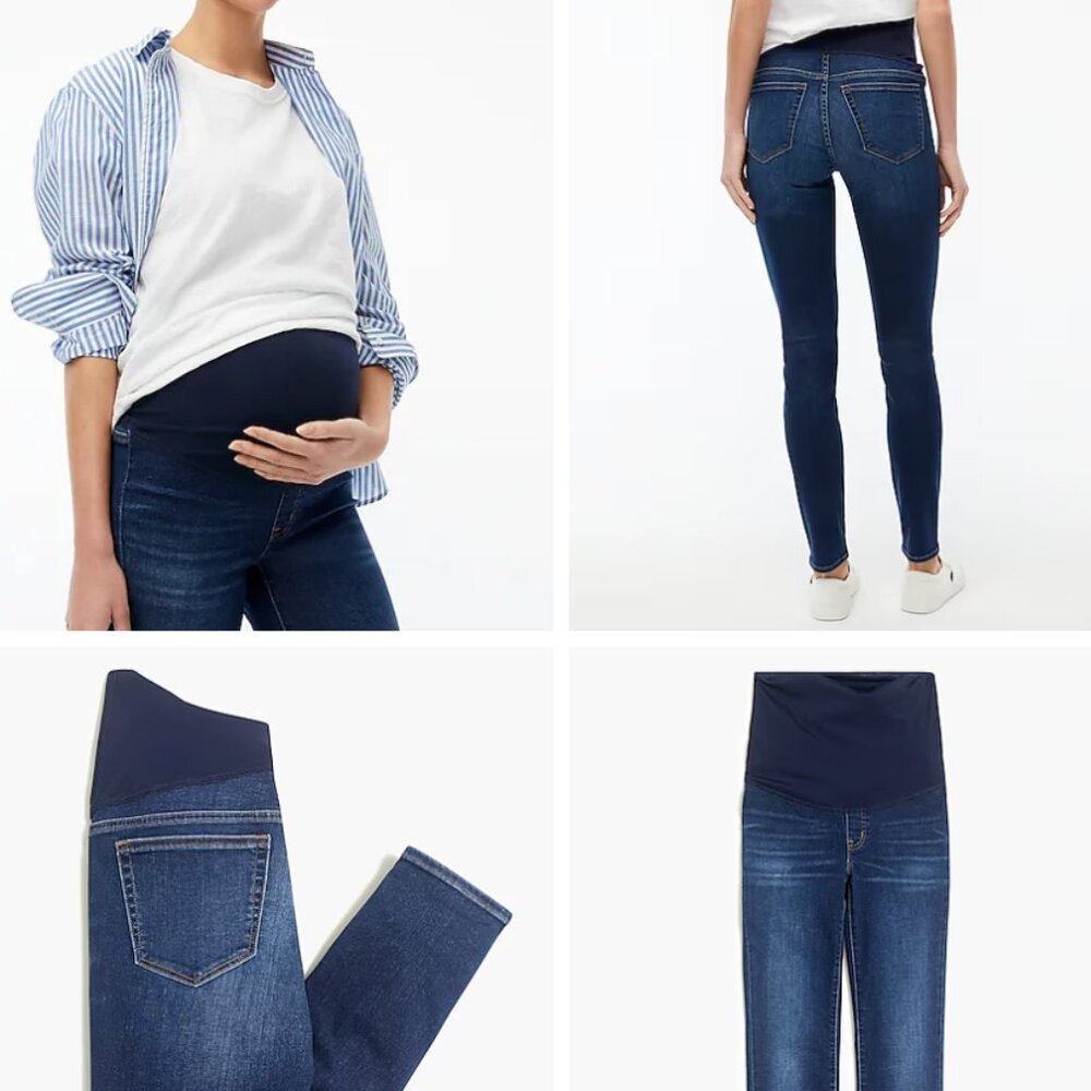 J Crew Maternity Jean in Signature Stretch, Jetty Wash